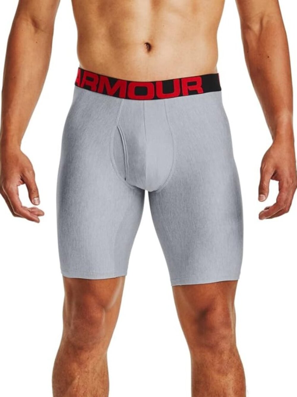Under Armour Men's 2-Pack Performance Tech Long-Leg Boxer Brief, 9" Inseam